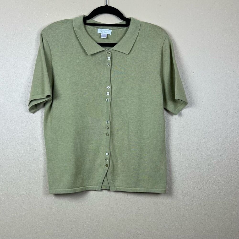 Vintage Christopher & Banks Top Blouse Knit - Picture 2 of 4